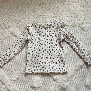 Zara Floral Kids Long Sleeve Top